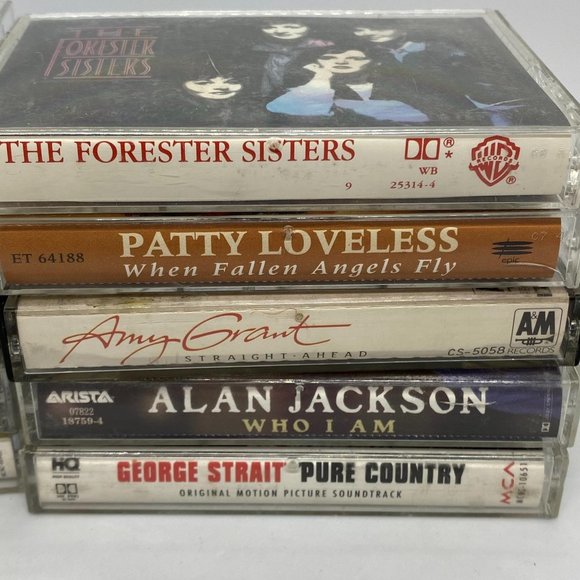 Country Music Set of Cassette Tape Lot of 10 Albums - Picture 3 of 4